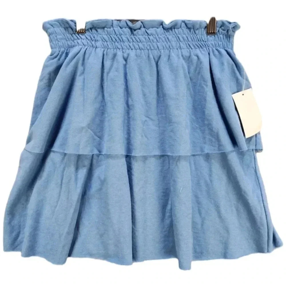 Planet Gold cotton blend tiered mini skirt sz S #005